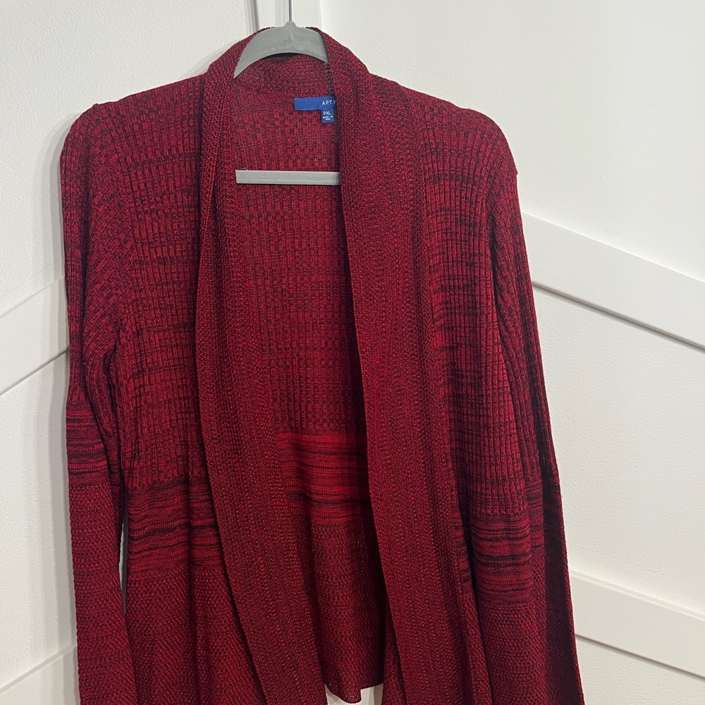 Apt. 9 Women's Deep Red Cardigan